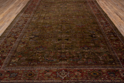 Antique Sultanabad Area Rug (9' x 19')